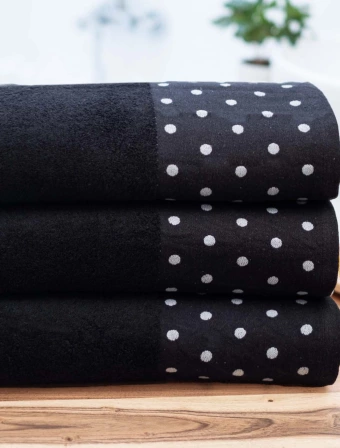 Bambusový uterák 50 × 100 cm - Sofia čierny