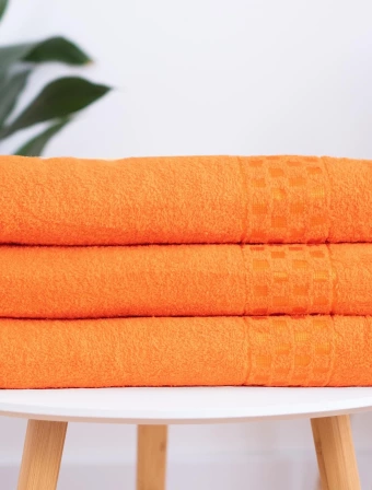 Froté uterák 50 × 100 cm ‒ Paolo oranžový