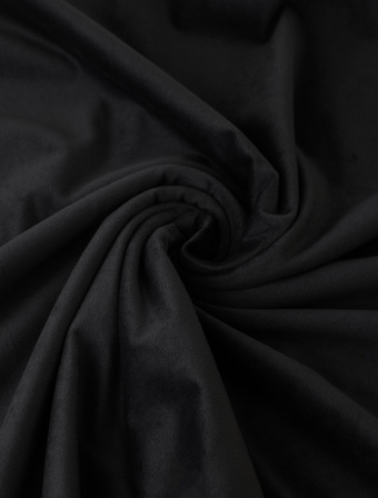 Zamatová obliečka na vankúšik Velvet čierna – 45 x 45 cm