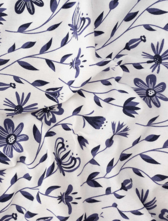 Flanelová obliečka na vankúš 70 x 90 cm - Lúčne kvety