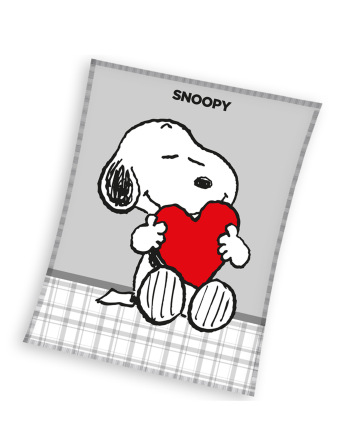 Detská mikroplyšová deka 150 x 200 cm - Snoopy Love