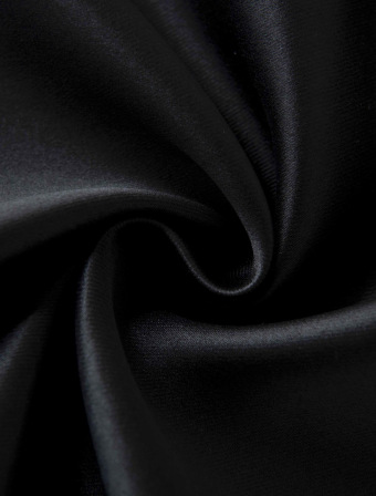 Blackout závesy Elias čierna - 140 × 180 cm (2 ks) - krúžky