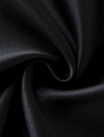 Blackout závesy Elias čierna - 140 × 160 cm (2 ks) - krúžky