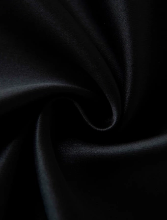 Blackout závesy Elias čierna – 140 × 250 cm (2 ks) - riasiaca stuha