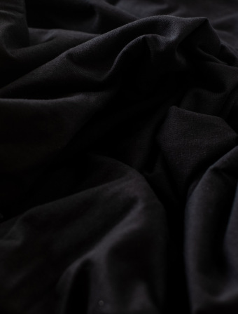 Jersey plachta s lycrou Deluxe 200 × 200 cm – čierná