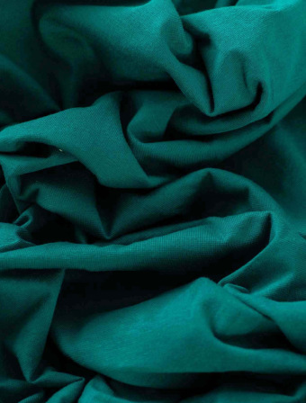 Jersey plachta s lycrou Deluxe 160 × 200 cm – smaragdová