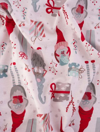 Vianočné bavlnené obliečky Renforcé – Škriatkovia s darčekmi