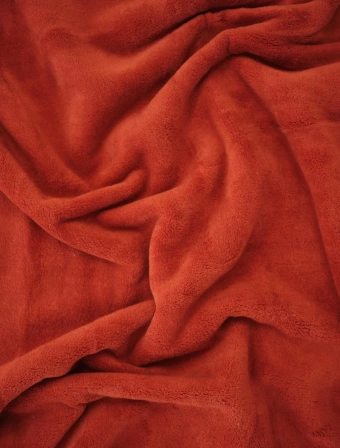 Baránková deka mikroplyš 150 × 200 cm – Laura terakota