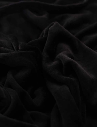 Deka mikroplyš 200 × 220 cm – Laura čierna