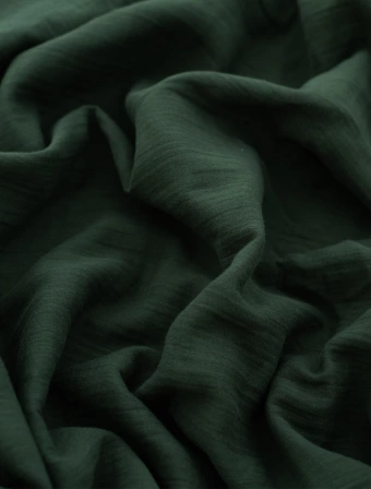 Mušelínová obliečka na vankúš 40 × 60 cm – Alexia tmavo zelené