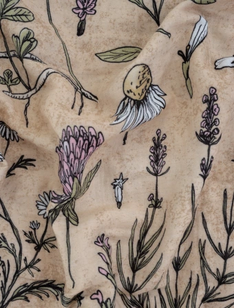 Mušelínová obliečka na vankúš 50 × 70 cm – Herbár