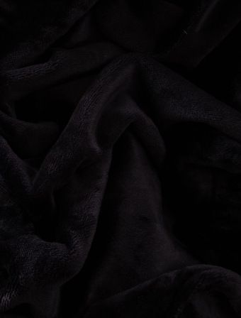 Obliečka na vankúšik mikroplyš 40 × 40 cm – Laura čierna