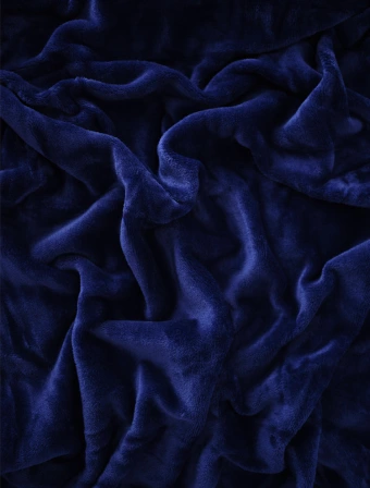 Obliečka na vankúš mikroplyš 40 × 60 cm – Laura tmavo modrá