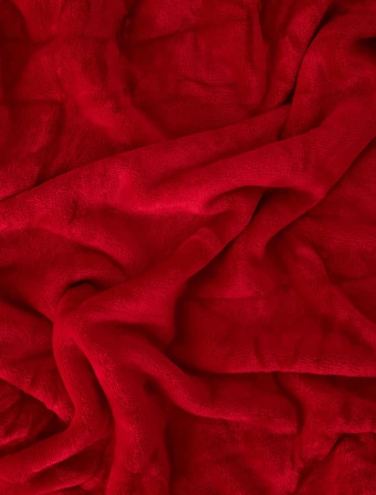 Obliečka na vankúšik mikroplyš 40 × 40 cm – Laura tmavo červená