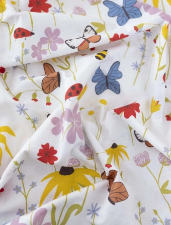 Francúzske bavlnené obliečky Renforcé – Motýliky