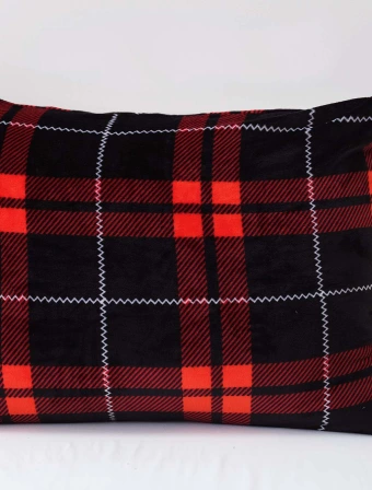 Obliečka na vankúš mikroplyš 70 × 90 cm – Scot červené