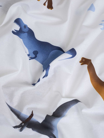 Bavlnené obliečky Renforcé do postieľky – Dinosaury