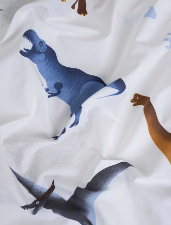 Bavlnená obliečka na vankúš Renforcé 70 x 90 cm - Dinosaury