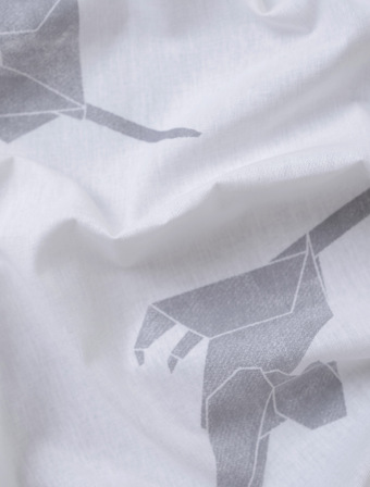 Predĺžené bavlnené obliečky Renforcé – Mačky origami