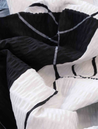 Krepové obliečky Exclusive – Domino sivá