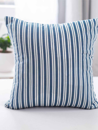 Bavlnená obliečka na vankúšik Renforcé 40 × 40 cm – Stripes Blue 2 ks