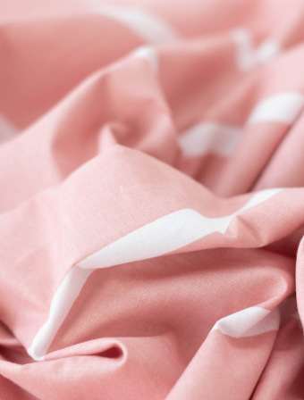 Francúzske bavlnené obliečky – Kamala ružové