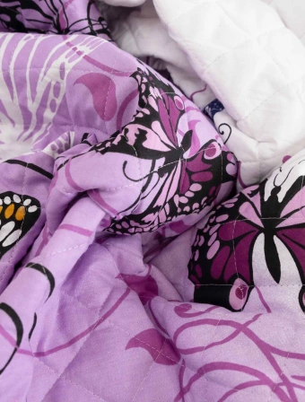 Prehoz na posteľ – Karolína fialová 220 × 240 cm