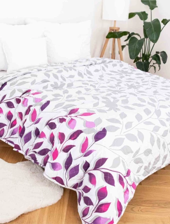 Prehoz na posteľ – Ivanka fialová 220 × 240 cm