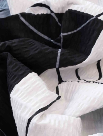 Predĺžené krepové obliečky Exclusive – Domino sivá