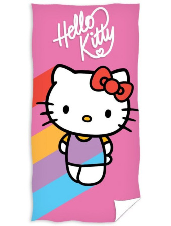Detská osuška 70 × 140 cm ‒ Hello Kitty Rainbow