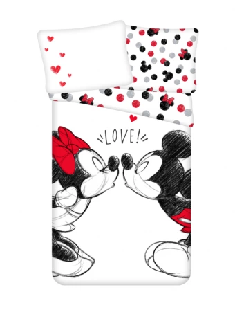 Detské bavlnené obliečky – Mickey a Minnie Love 04
