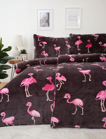 Obliečky mikroplyš Exclusive – Flamingos