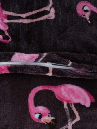 Obliečka na vankúš mikroplyš 70 × 90 cm – Flamingos