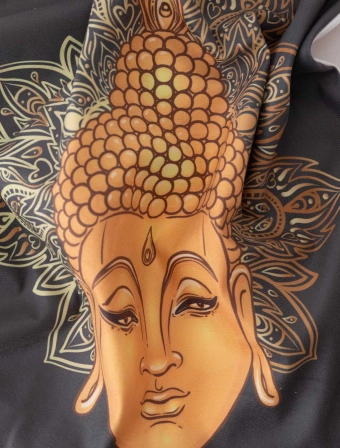 Obliečka na vankúšik mikroplyš 45 × 45 cm - Buddha 3