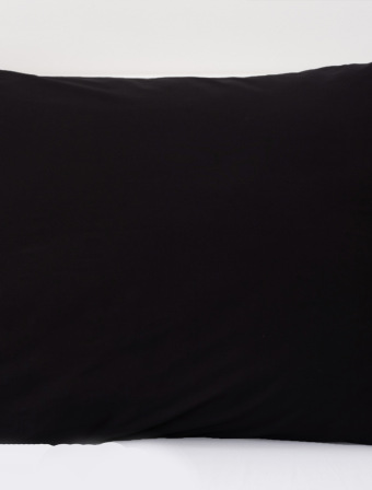 Bavlnená obliečka na vankúš Renforcé 70 × 90 cm – Jasmine čierna