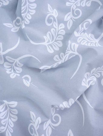 Bavlnené obliečky na 2 postele – Fayola sivé L02