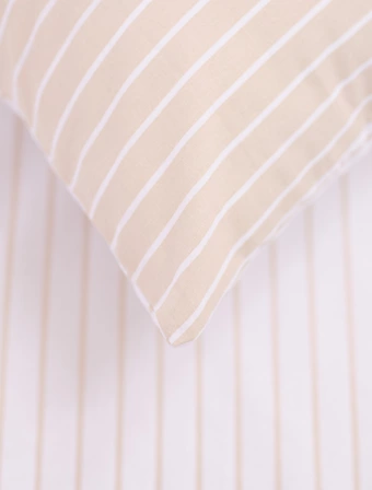 Bavlnená obliečka na vankúšik 40 × 40 cm – Aria béžová