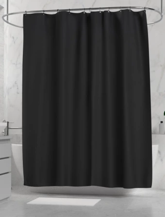 Sprchový závěs 150 x 200 cm - černý