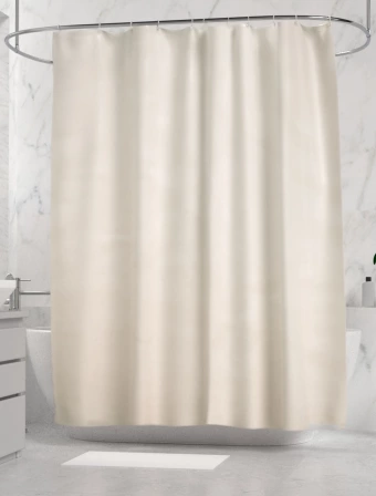 Sprchový závěs 150 x 200 cm - krémový