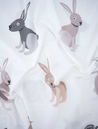 Bavlnené obliečky do postieľky – Zajačikovia