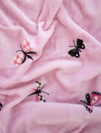 Obliečky mikroplyš Exclusive – Motýlikovia ružové