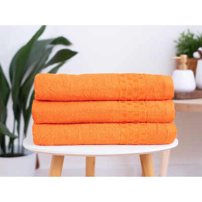 Froté uterák 50 × 100 cm ‒ Paolo oranžový