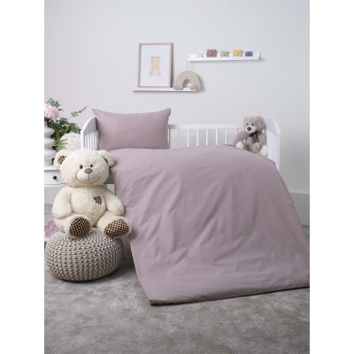 Bavlnené obliečky Renforcé do postieľky – Jasmine cappuccino - 100 × 135 cm - 40 x 60 cm
