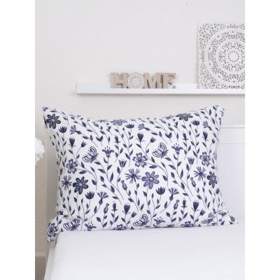 Flanelová obliečka na vankúš 70 x 90 cm - Lúčne kvety-  -