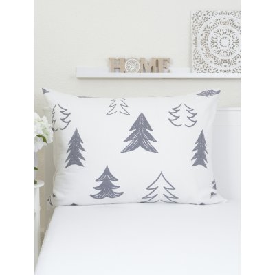 Flanelová obliečka na vankúš 70 x 90 cm - Stromček-  -