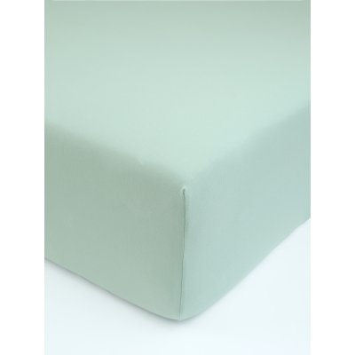 Jersey prostěradlo s elastanem 140 × 200 cm – mátové