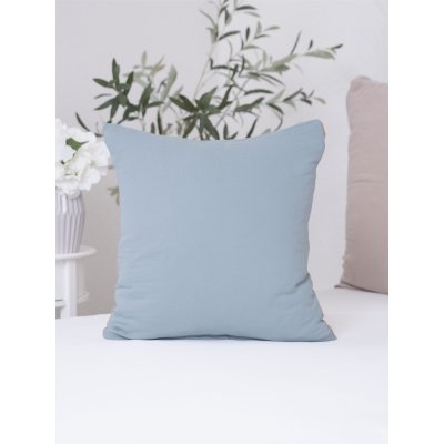 Mušelínová obliečka na vankúš 40 x 40 cm - Alexia Duo - mätová/cappuccino-  -