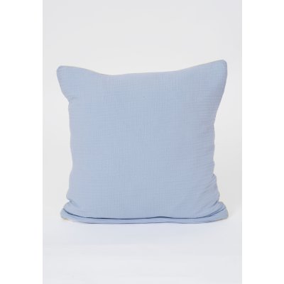 Mušelínová obliečka na vankúš 40 x 40 cm - Alexia Duo svetlo modra/pastelovo žltá-  -