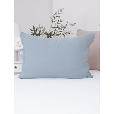 Mušelínová obliečka na vankúš 50 x 70 cm - Alexia Duo - mätová/cappuccino-  -