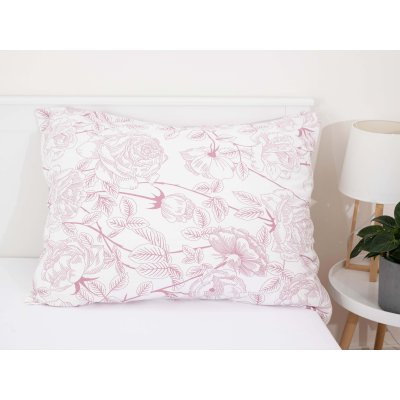 Obliečka Mako jersey 70×90 cm – Emilia staroružová-  -